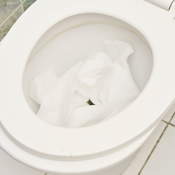Improvised solutions to avoid when dealing with a clogged toilet